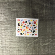 3D sticker farbig schwarz XF 571
